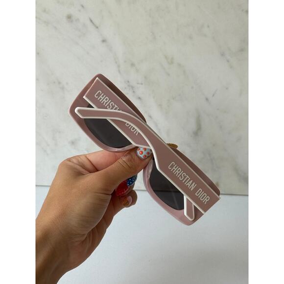 NEW Dior Pacific S1U Logo Sunglasses in Mauve Powder Pink - Picture 8 of 10